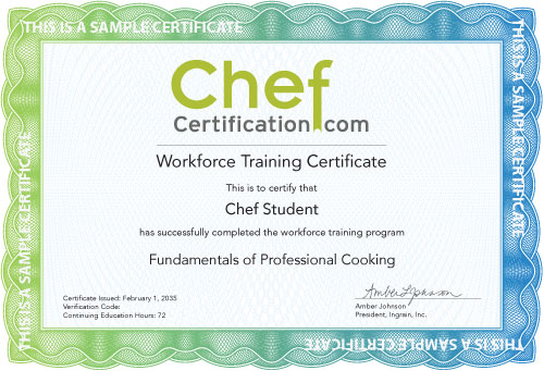 Workforce Certificate Sample